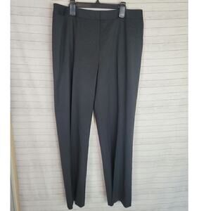 LAFAYETTE 148 NEW YORK MENSWEAR BLACK VIRGIN WOOL TROUSERS, SZ 12